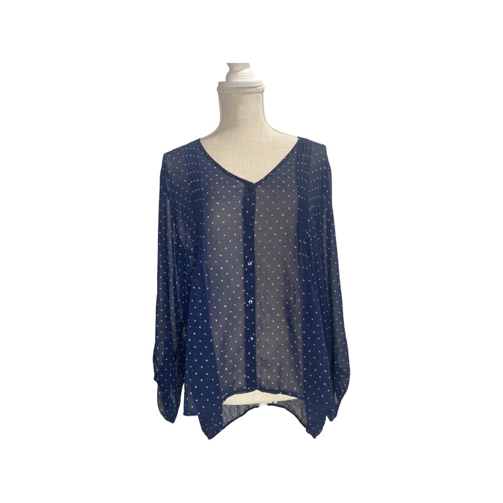 Urban Outfitters blue chiffon blouse